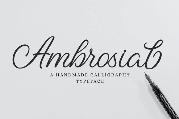 Ambrosial: The Flowing Handwritten Font That Elevates Design