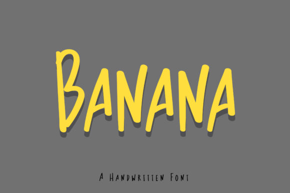 Banana: A Playful Handwritten Font for Creative Expression