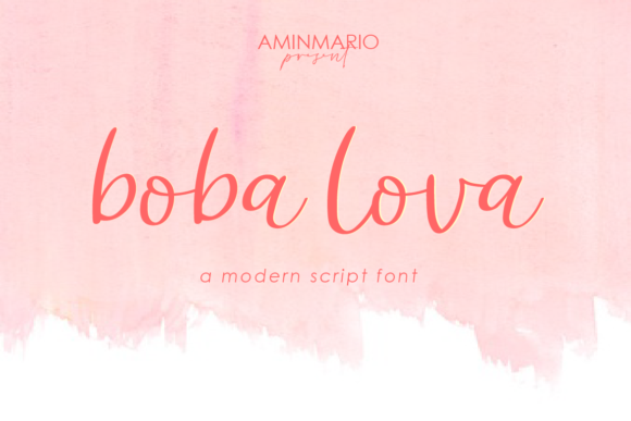 Boba Lova: The Handwritten Font That Feels Effortlessly Refined