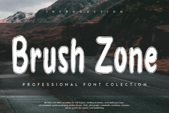 Brush Zone: A Handwritten Font with Character