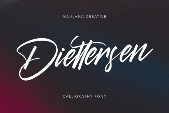 Diettersen: The Handwritten Font for Elegant Design