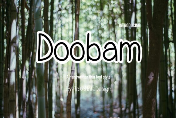 Doobam: The Thin Handwritten Font That Lets Your Ideas Breathe