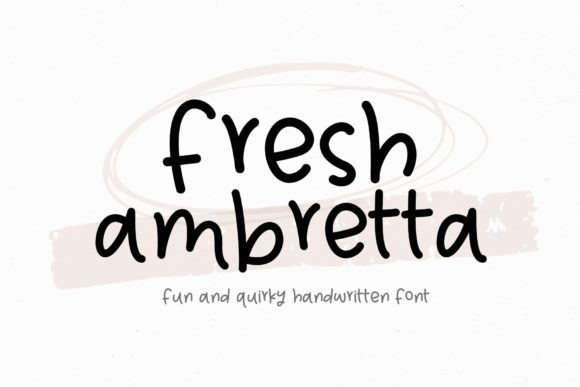 Fresh Ambretta: The Playful Handwritten Font for Bright Designs
