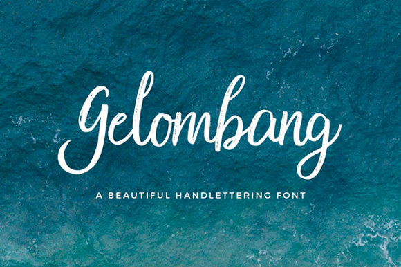 Gelombang: Using a Delicate, Flowing Handwritten Font for Real-World Results