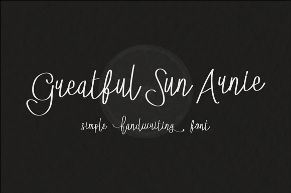 Greatful Sun Arnie: A Delicate Handwritten Font