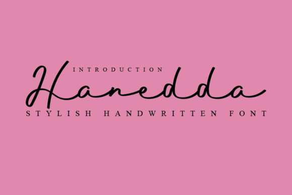 Hanedda: A Sweet Handwritten Font for Beautiful Designs