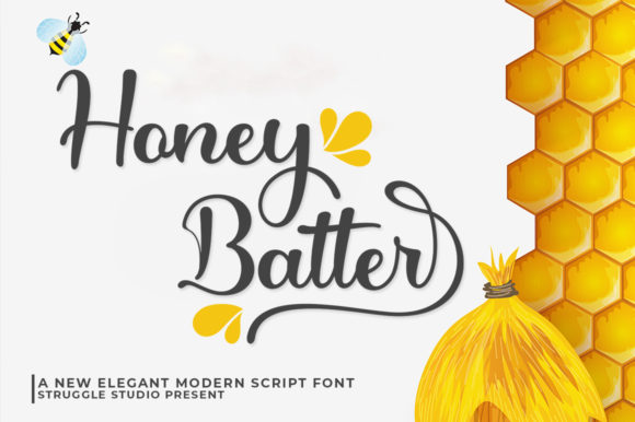 Honey Batter: A Flowing Handwritten Font with Elegance