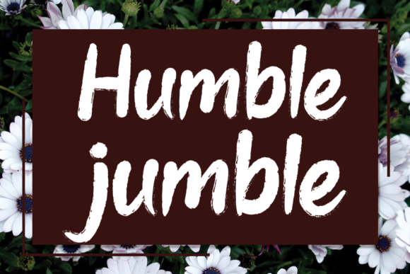Humble Jumble: A Distinctive Brush Font for Creative Control