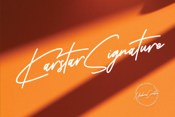 Karstar Signature: A Delicate Handwritten Font for Timeless Design