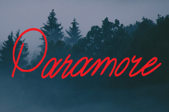 Paramore: A Sweet Handwriting Font for Design