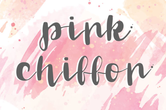Pink Chiffon: A Flowing Handwritten Font with Elegance