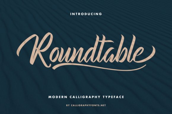 Roundtable: A Modern Brush Handwritten Font