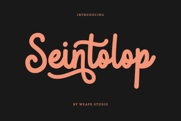 Seintolop: The Handwritten Typeface That Brings Elegance to Life's Most Meaningful Moments