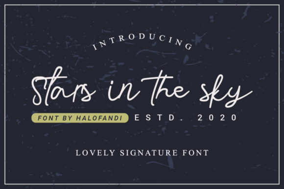 Stars in the Sky: A Handwritten Font That Shines