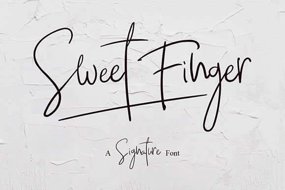 Sweet Finger: A Flowing Handwritten Font with an Elegant Touch