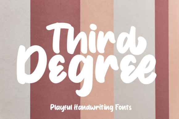 Third Degree: A Handwritten Font That Elevates Your Creative Work with Timeless Elegance
